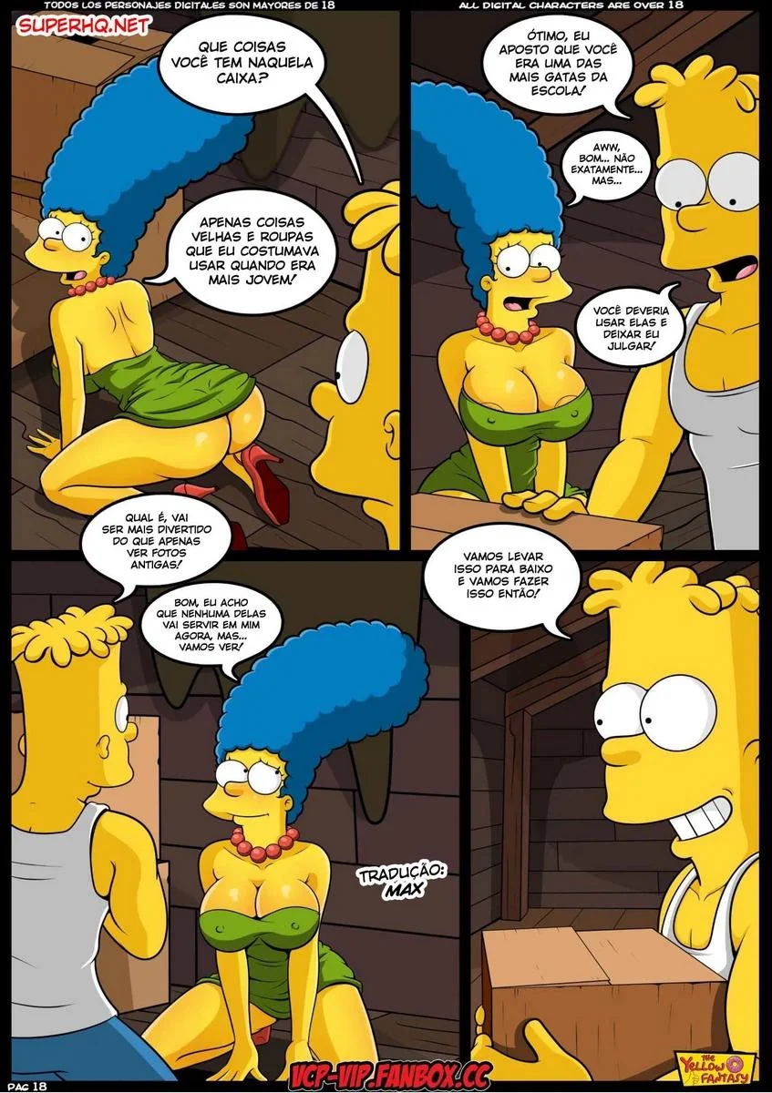 Bart e o Professor Frink: Aulas Particulares de Ciências em Hentai HQ Brasileiro