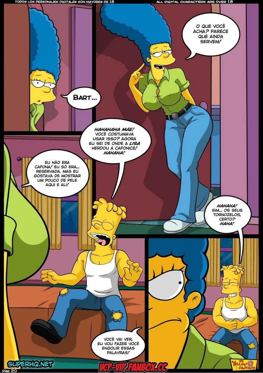 Bart e o Professor Frink: Aulas Particulares de Ciências em Hentai HQ Brasileiro