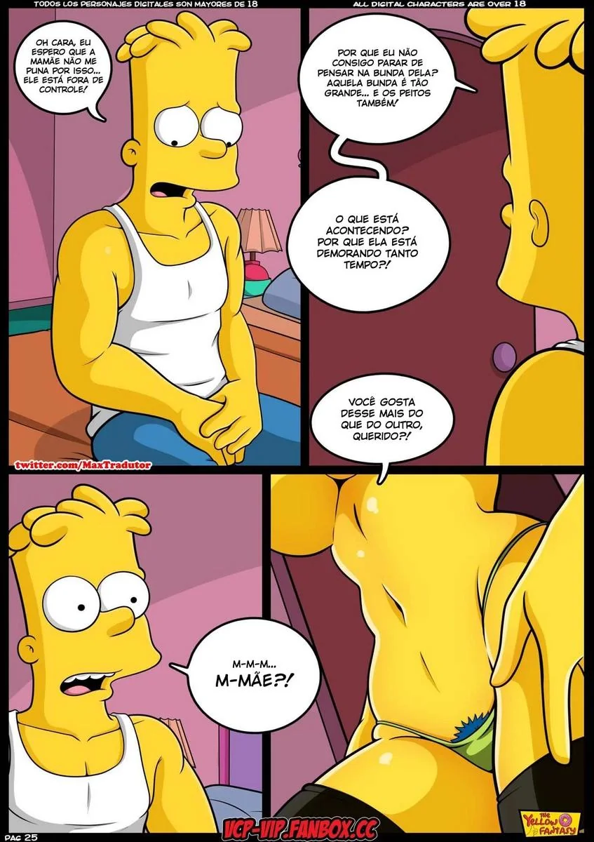 Bart e o Professor Frink: Aulas Particulares de Ciências em Hentai HQ Brasileiro