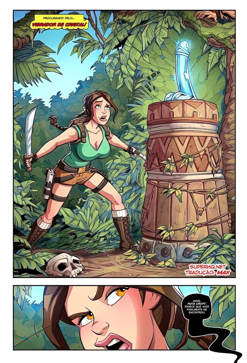 Aventura na Buceta da Lara Croft em Hentai HQ