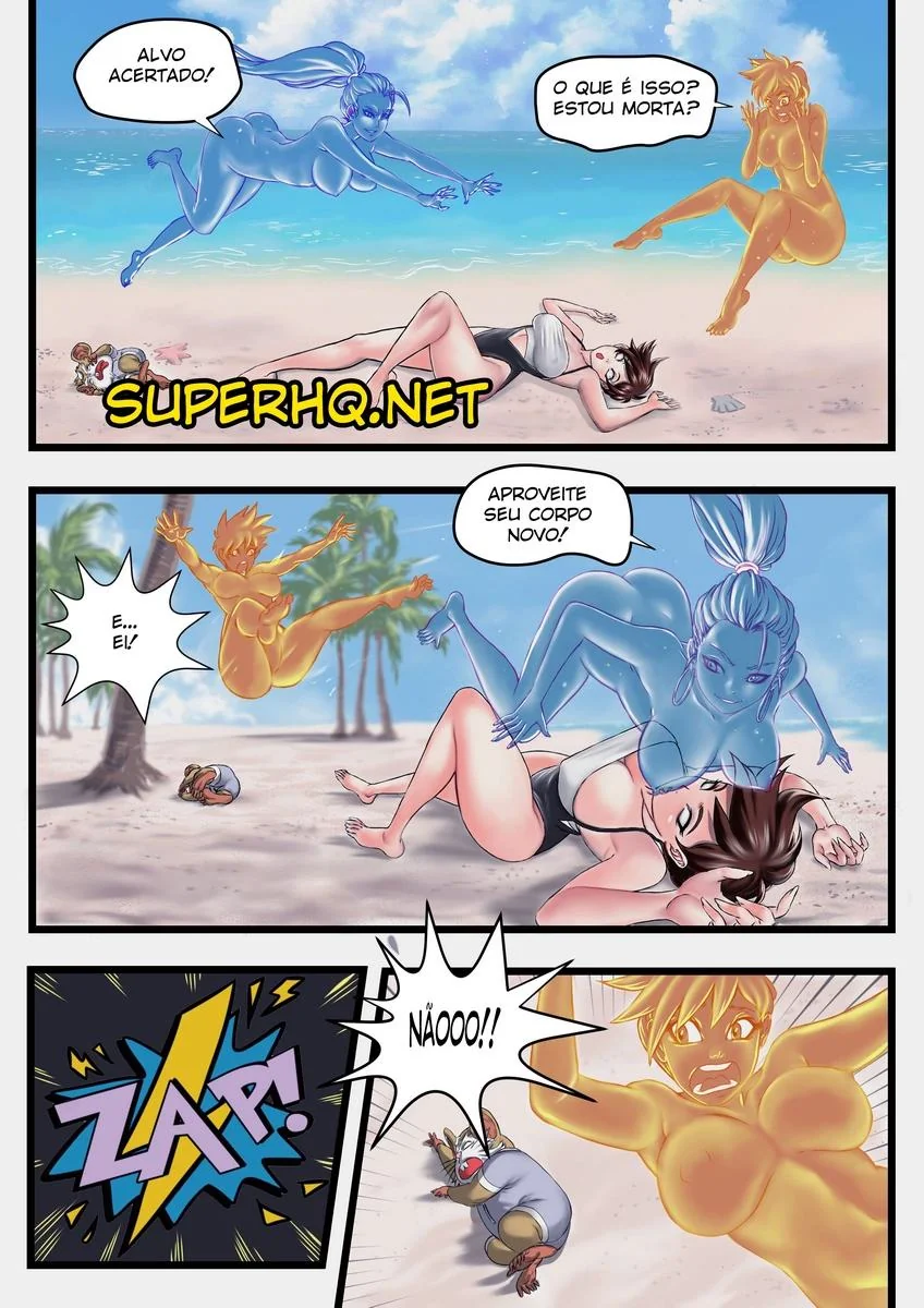 Hammond e Tracer numa troca de corpos alucinante em Overwatch – Hentai HQ Brasileiro