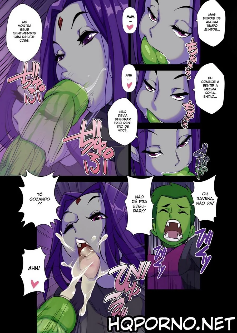 Teen Titans Hentai: Mutano Enfia a Piroca em Ravena” em HQ Brasileiro