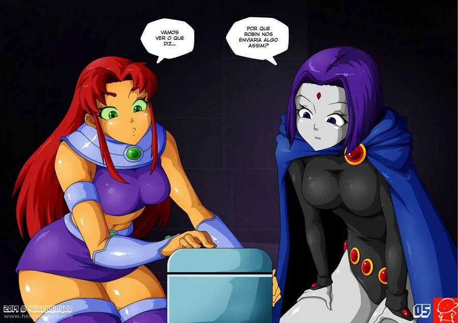 Teen Titans: Safadas do Robin Mexendo no Cristal Mágico em HQ Brasileiro