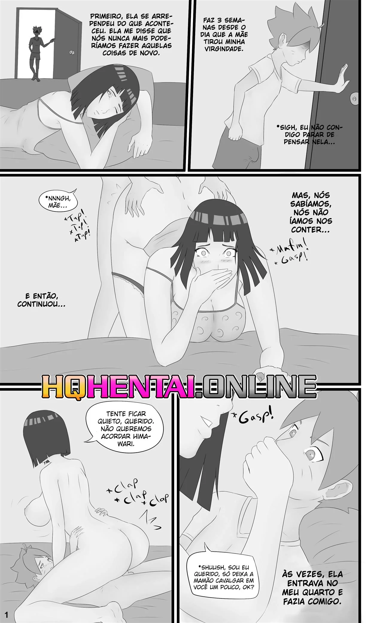 Boruto – Seduzindo todas as piranhas da vila em hentai HQ brasileiro