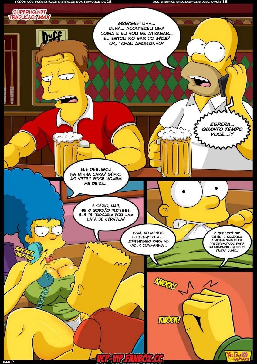Marge e Bart em uma Putaria Proibida – Hentai HQ Brasileiro