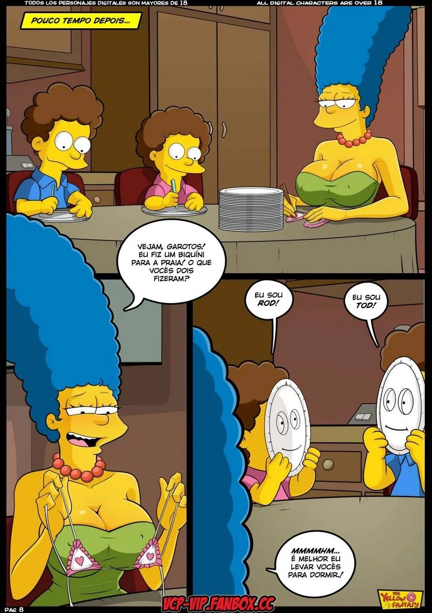 Marge e Bart em uma Putaria Proibida – Hentai HQ Brasileiro
