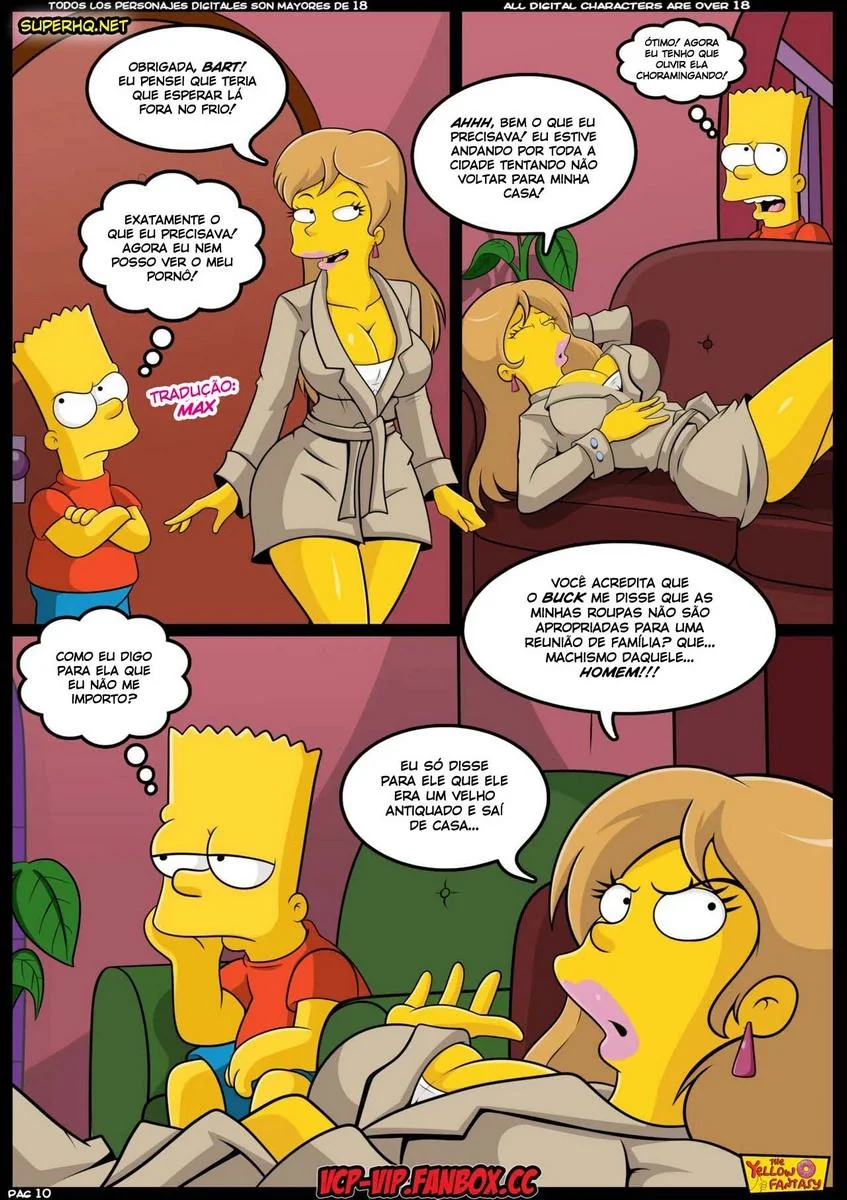 Marge e Bart em uma Putaria Proibida – Hentai HQ Brasileiro