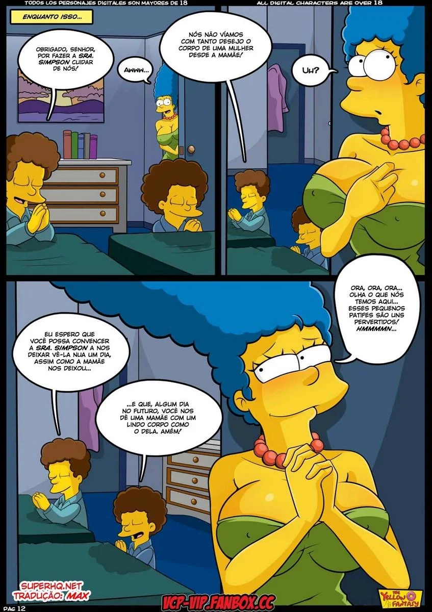 Marge e Bart em uma Putaria Proibida – Hentai HQ Brasileiro