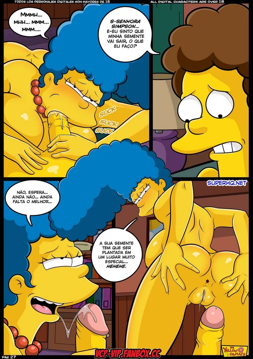 Marge e Bart em uma Putaria Proibida – Hentai HQ Brasileiro