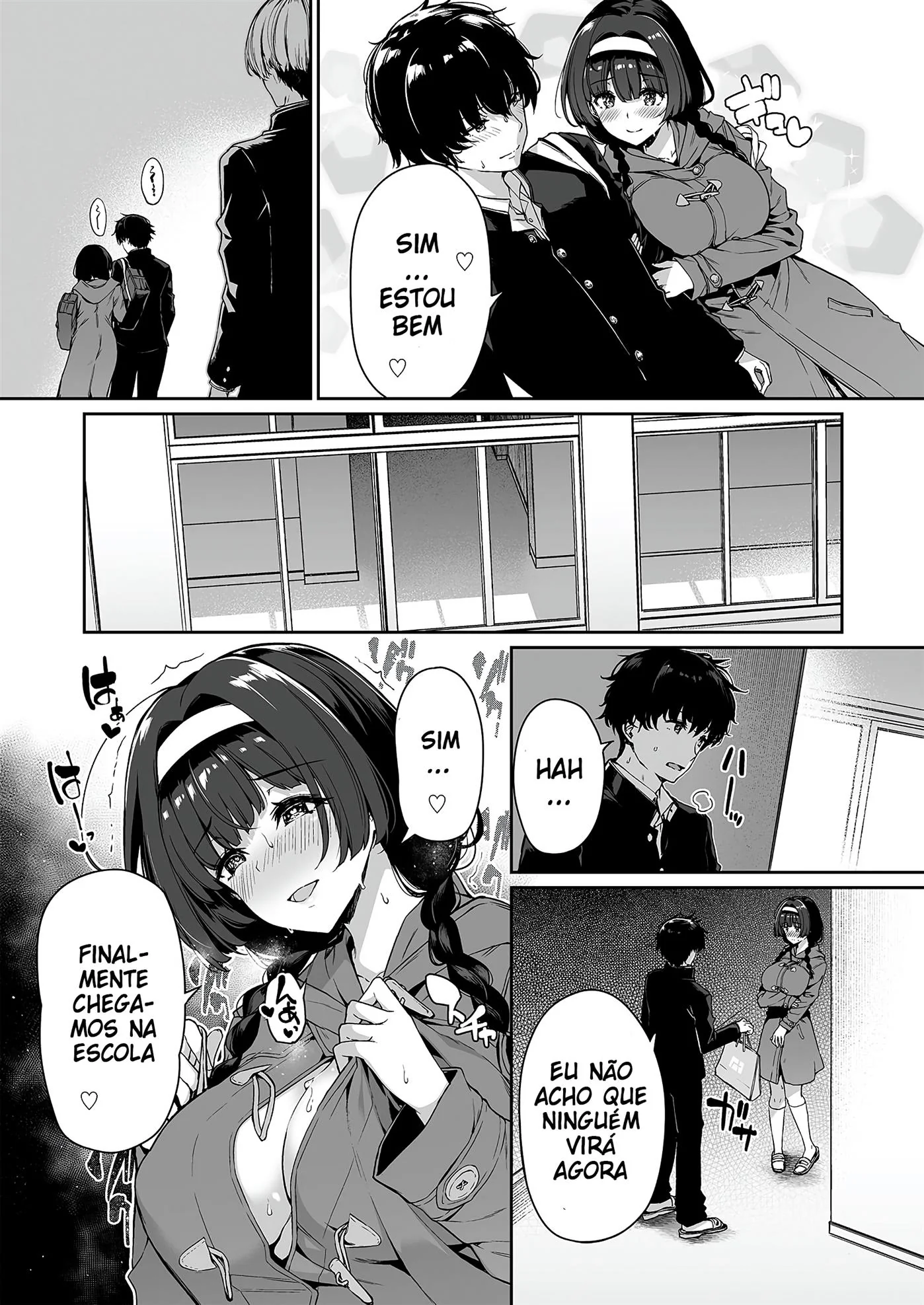 Brigas, Sexo Grupal e Peitudas: Akiho e sua amiga piranha em Hentai HQ Brasileiro