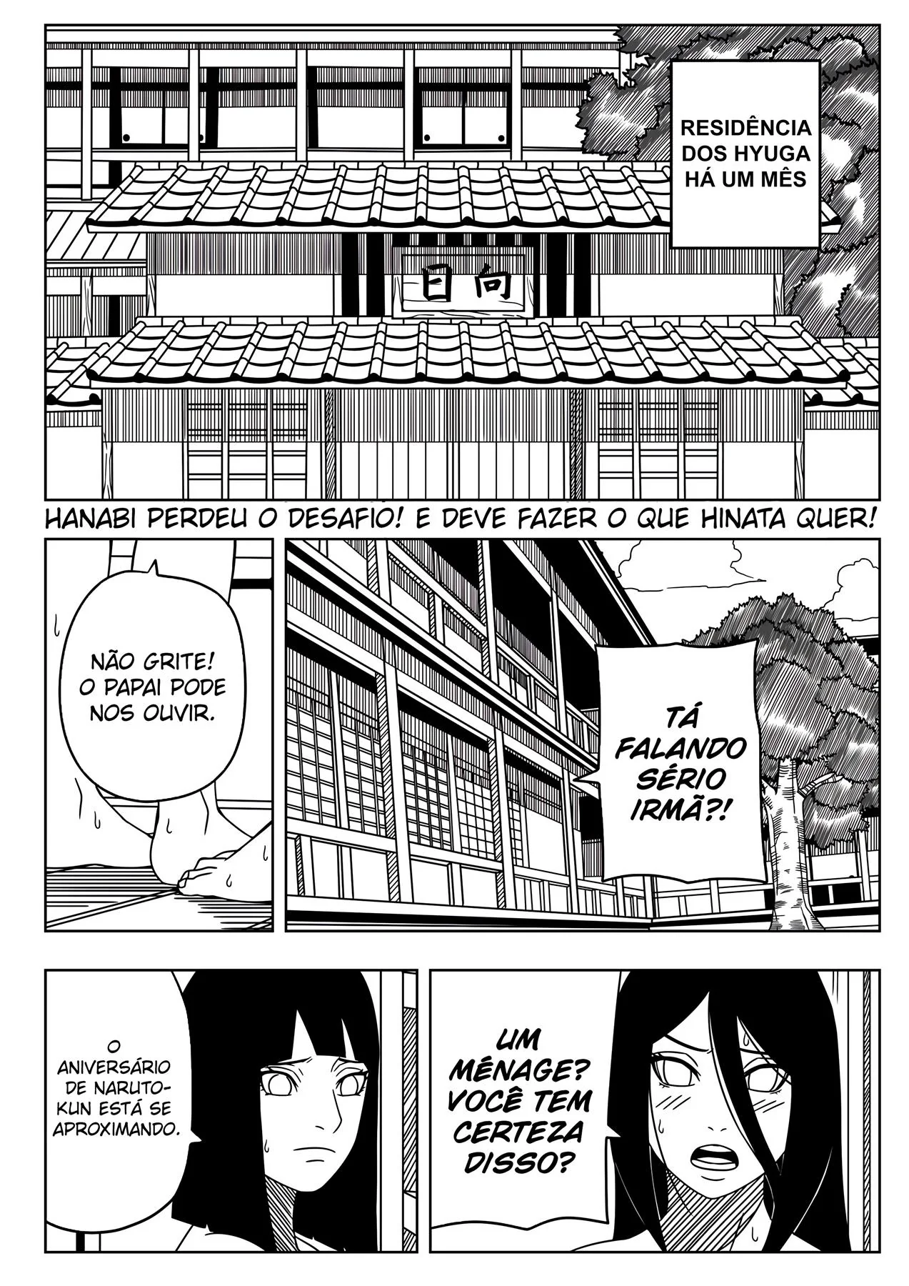 Naruto e Hinata em uma orgia inesquecível em HQ de sexo – Em Hentai HQ