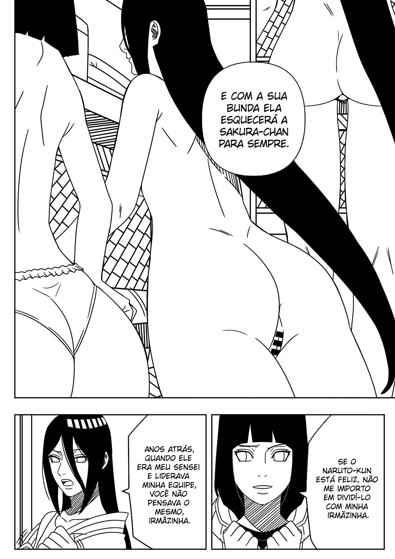 Naruto e Hinata em uma orgia inesquecível em HQ de sexo – Em Hentai HQ