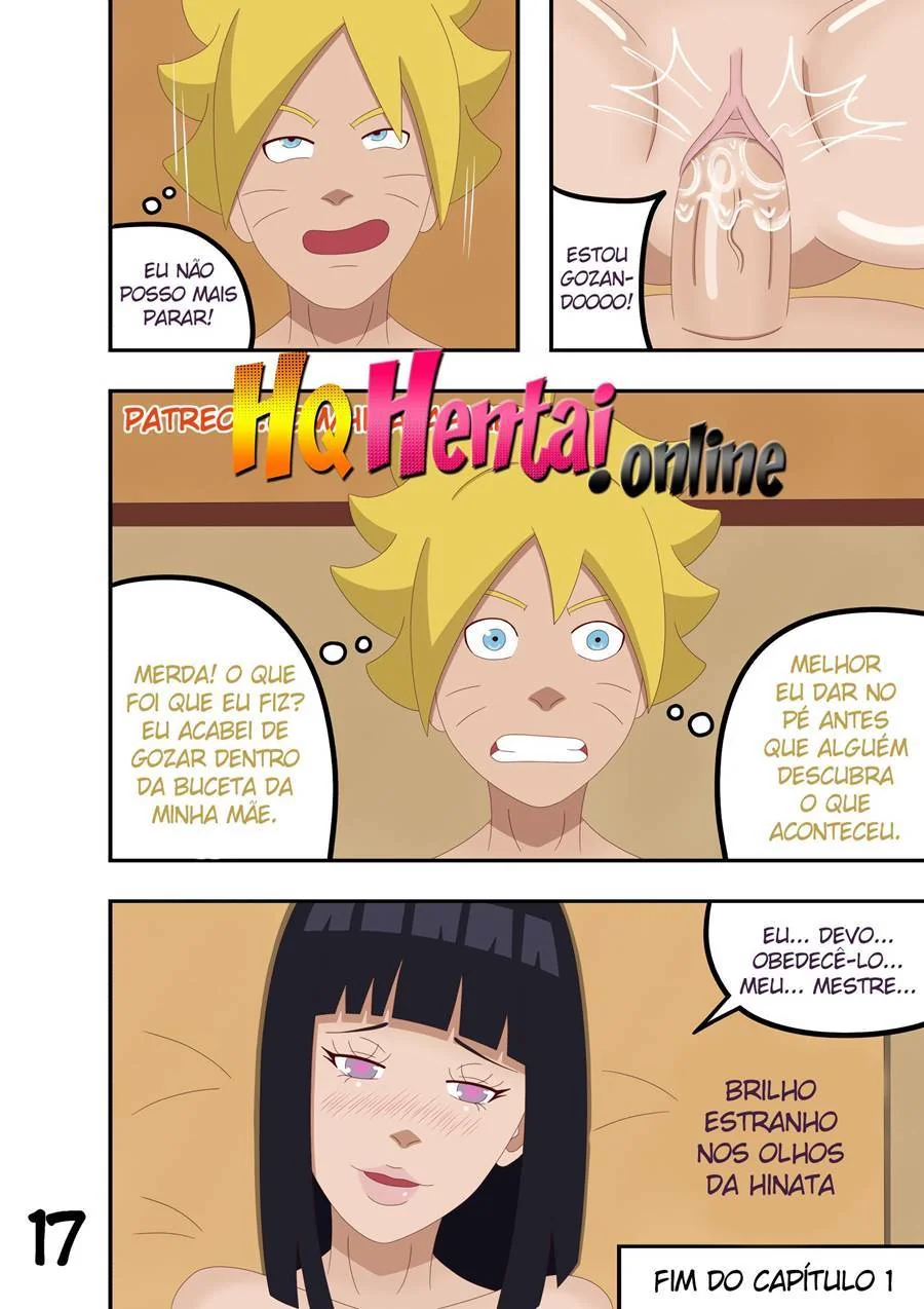 Naruto Uzumaki e sua família piranha em HQ de incesto