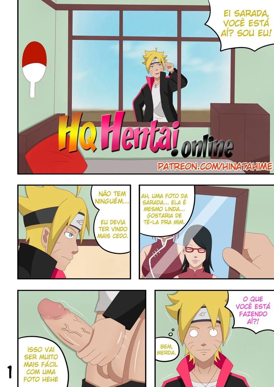 Naruto Uzumaki e sua família piranha em HQ de incesto
