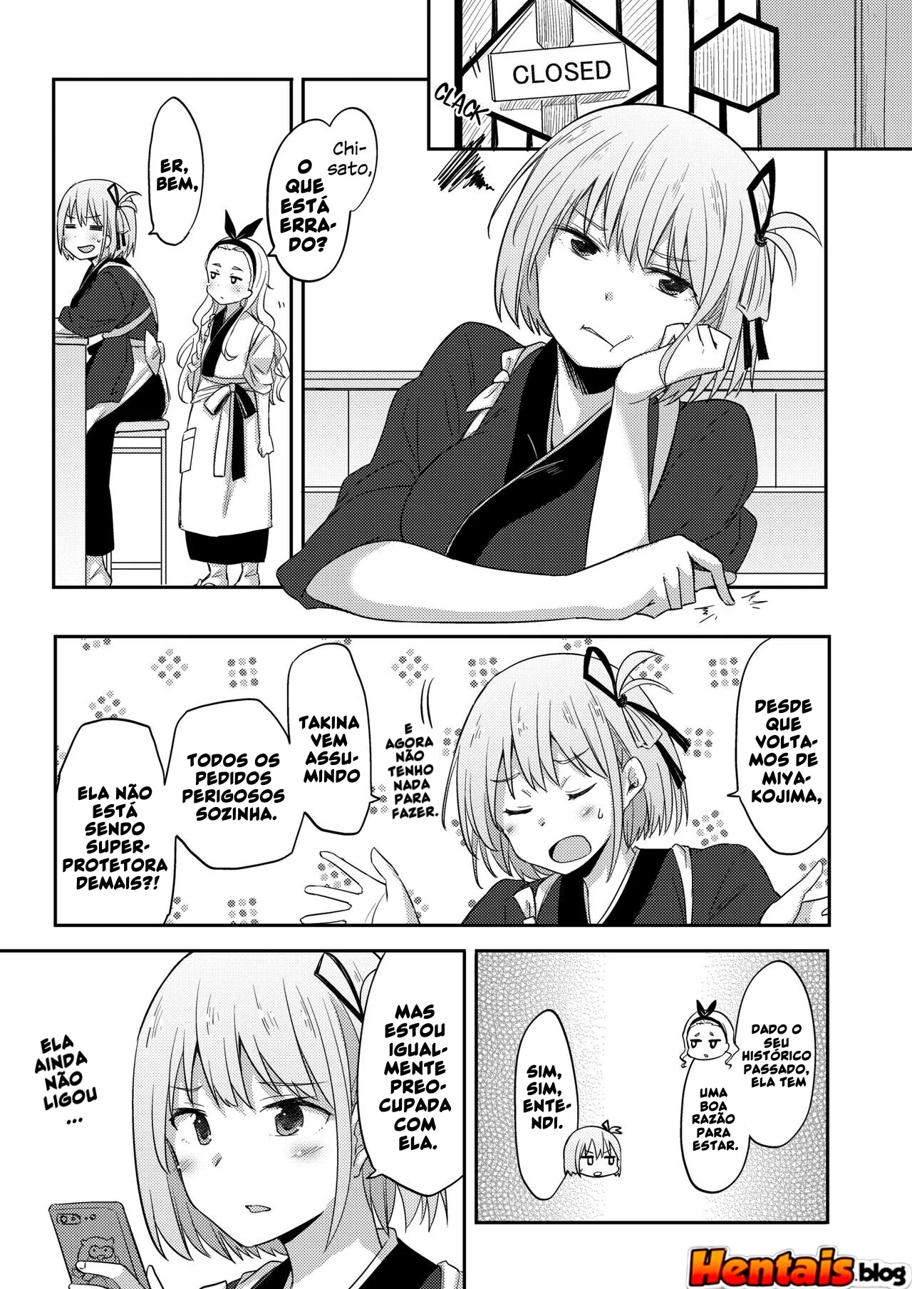 Chisato leva rola no ombro e é cuidada por takina inoue – Hentai HQ Brasileiro