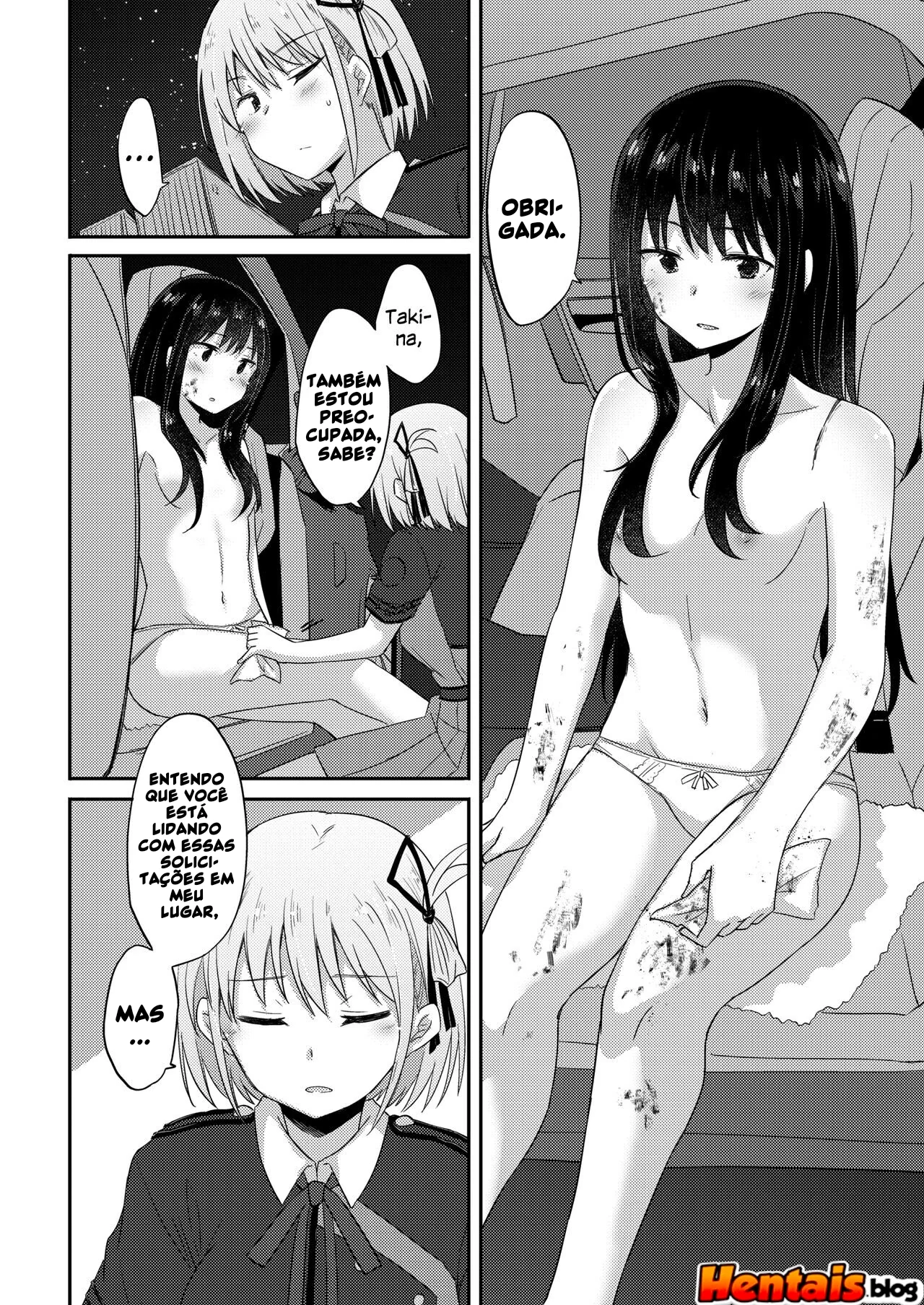 Chisato leva rola no ombro e é cuidada por takina inoue – Hentai HQ Brasileiro