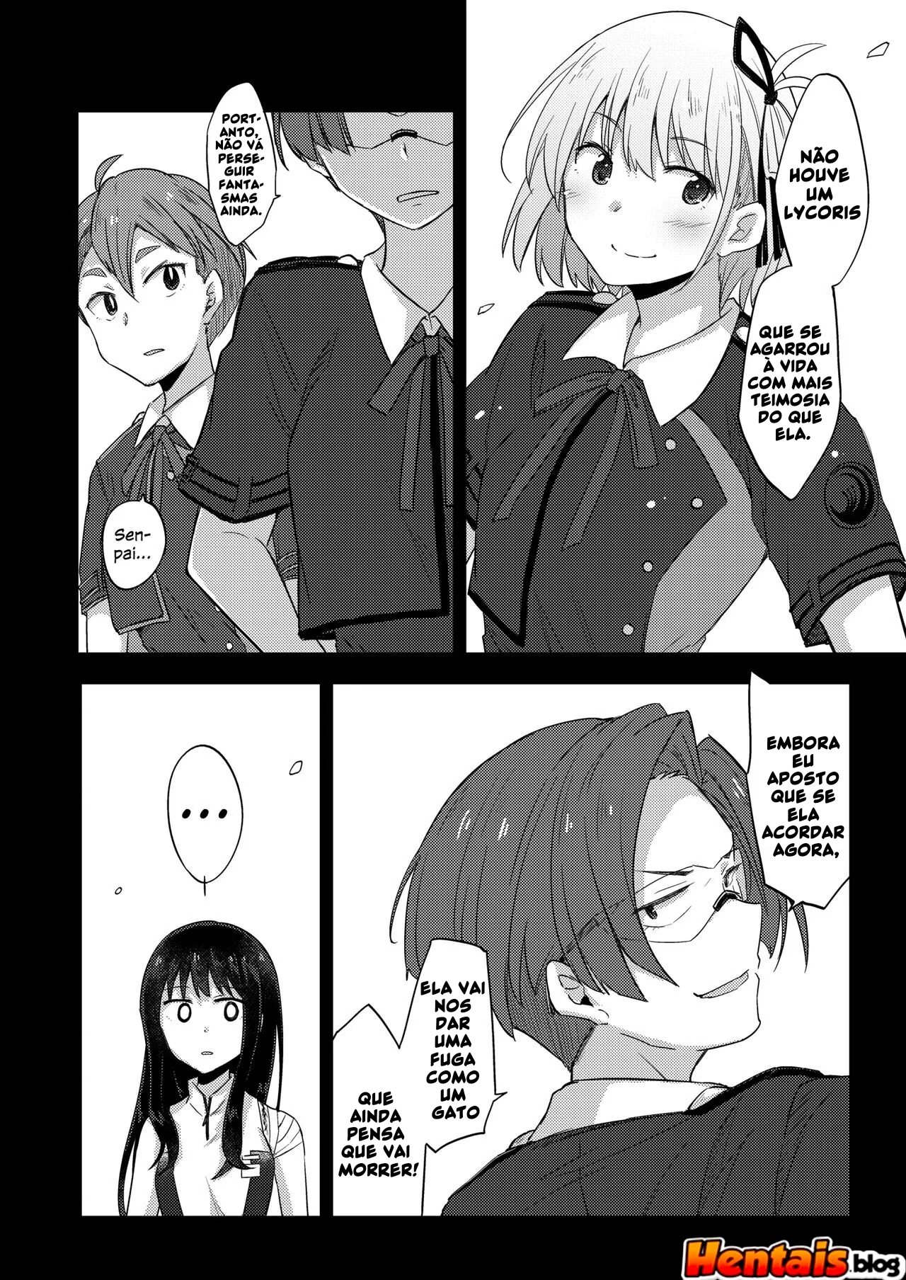 Chisato leva rola no ombro e é cuidada por takina inoue – Hentai HQ Brasileiro